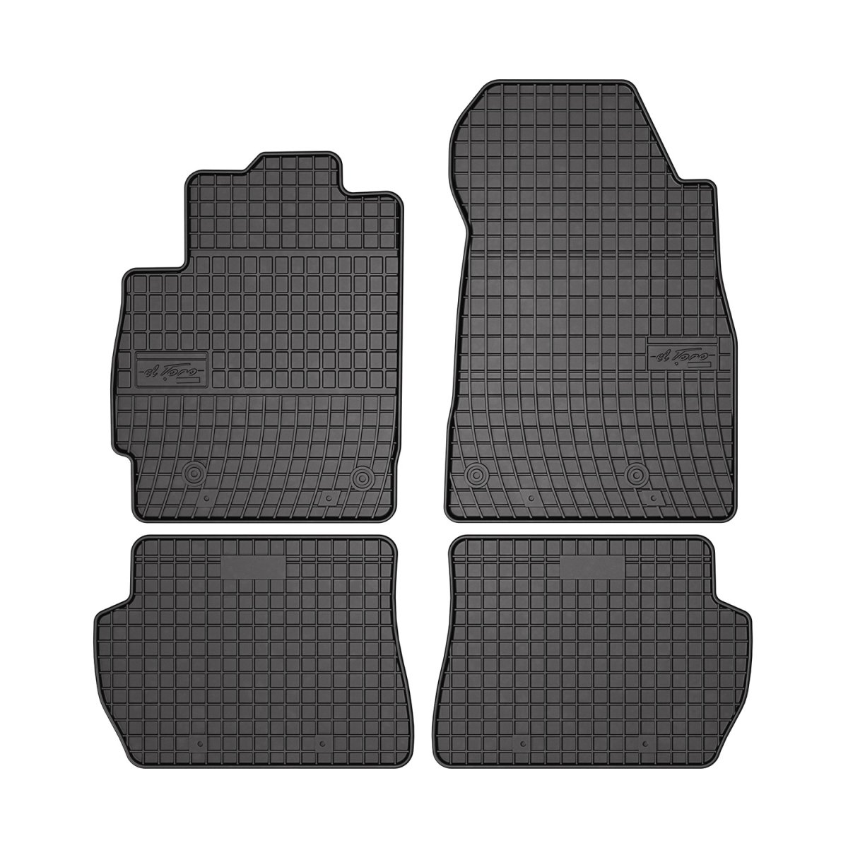 Mazda 2 Floor Mats - Omac - El Toro - Black - '11-'14
